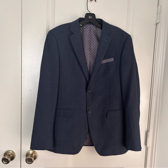 Original penguin men’s navy dark pocket square detail business casual blazer - Picture 2 of 6